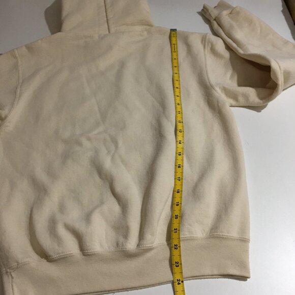 Harvard University Champion Mens Small Hoodie Sweatshirt Embroidered Ivory - Picture 10 of 10